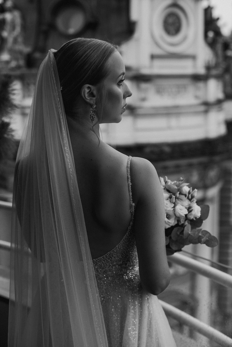 Wedding bridal photo portrait.